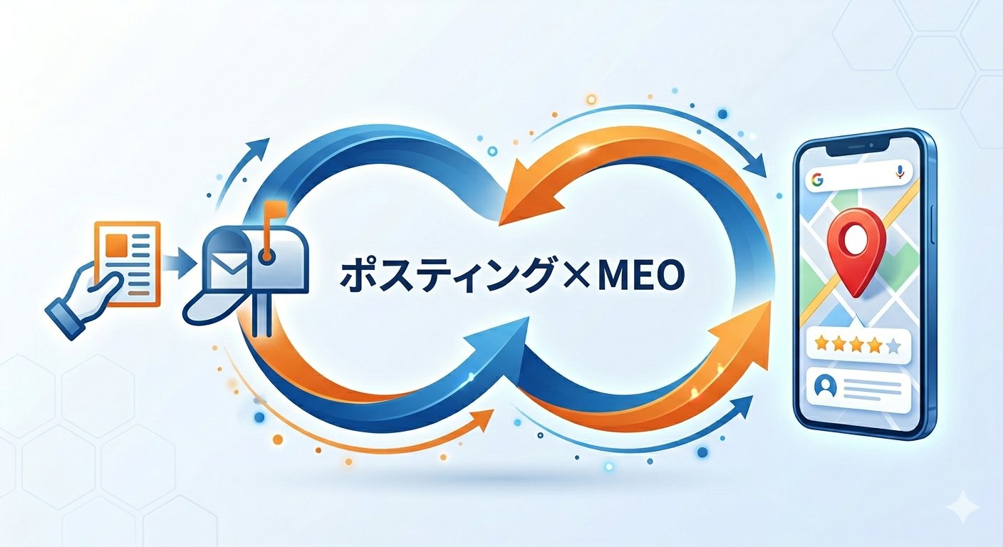ポスティング×MEO リアル×ネットの相乗効果
